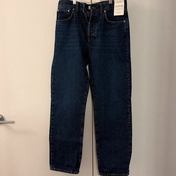 Madewell NWT Longline Straight Jeans Size 28 - Picture 2 of 3